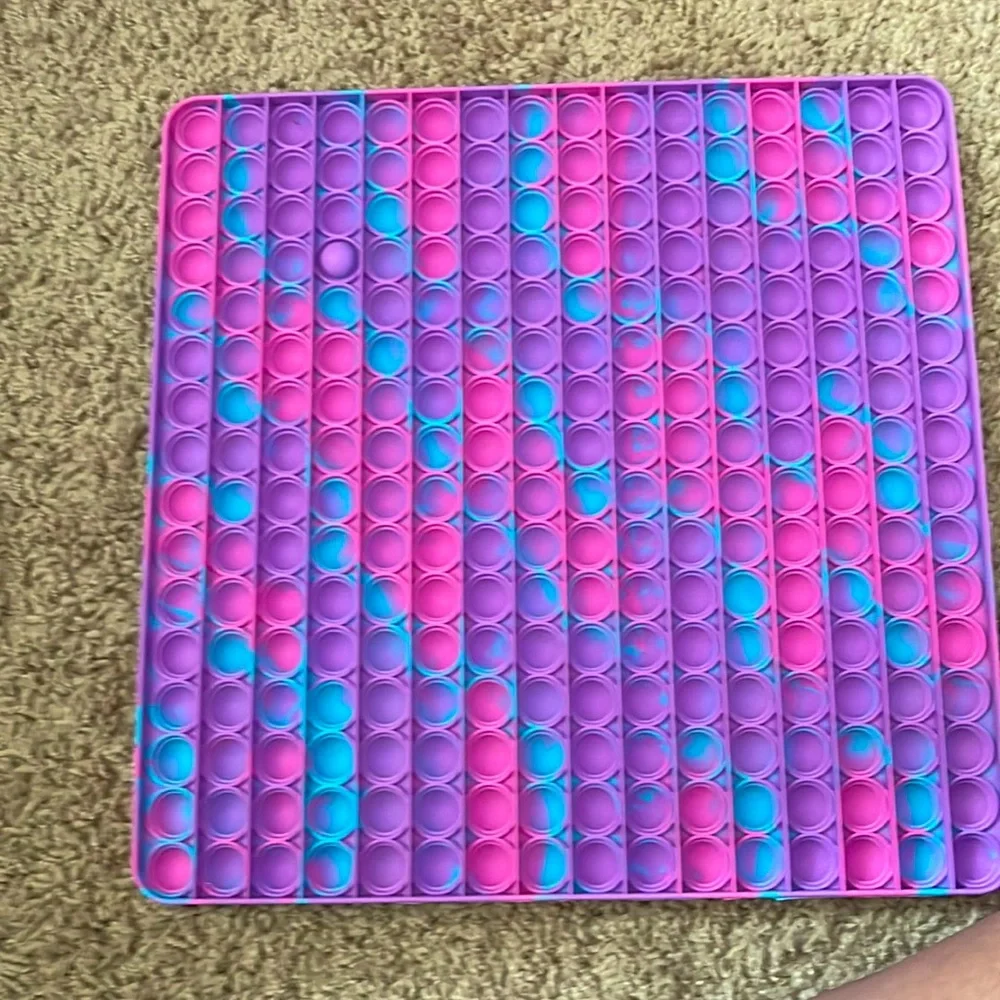 Pop It XL 16x16 Tie Dye Pink Blue Purple 256 pop its